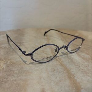 Martine Sitbon 6576 oval shaped titanium eyeglasses